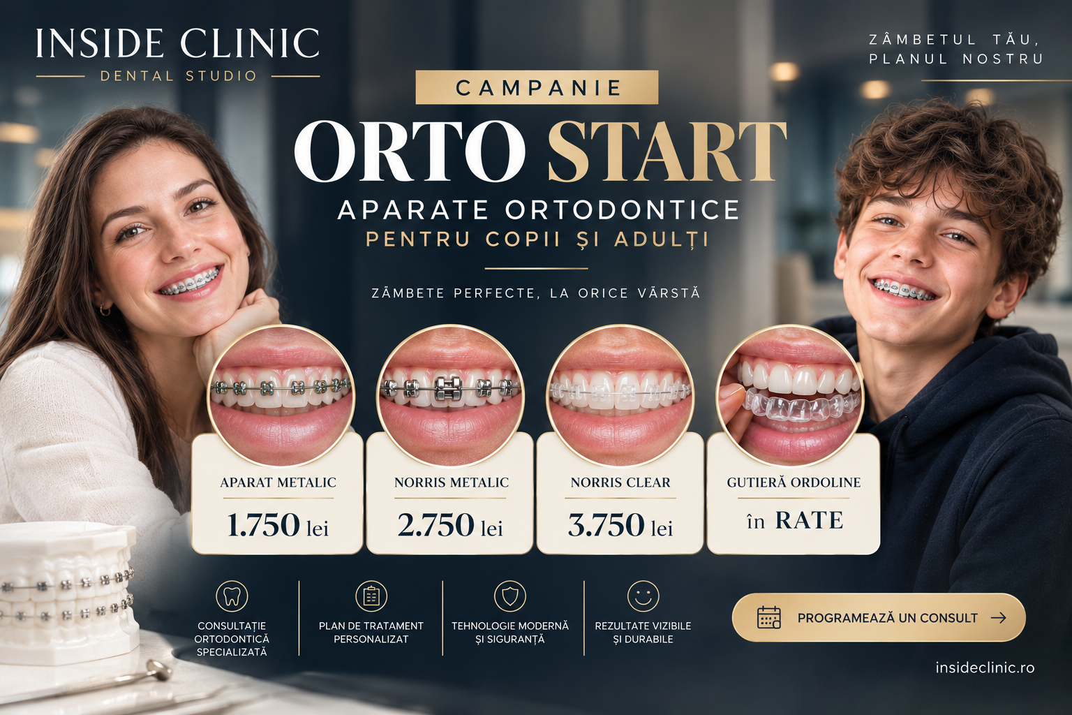 aparat dentar ieftin buuresti